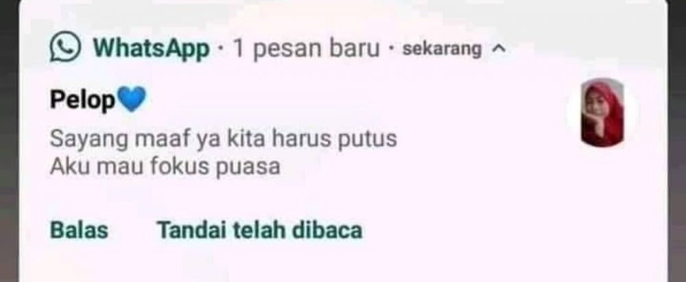 Chat kocak selama bulan puasa yang bikin elus dada
